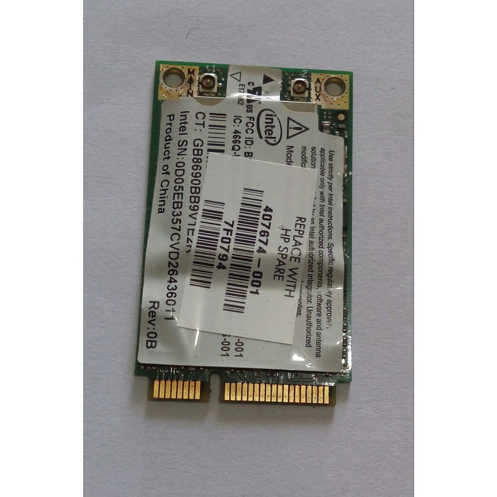 Placa De Rede Wireless Notebook Hp Dv Dv Se Branco Shopee Brasil