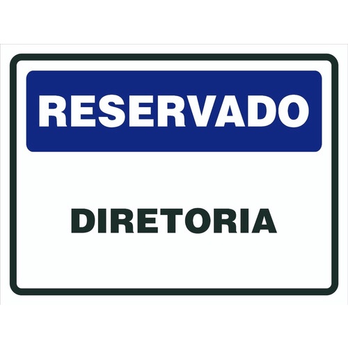 Placa De Sinaliza O Reservado Diretoria X Shopee Brasil