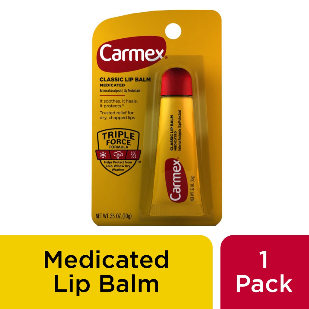 Carmex Classic Lip Balm Triple Force Formula Hidratante Labial Bisnaga