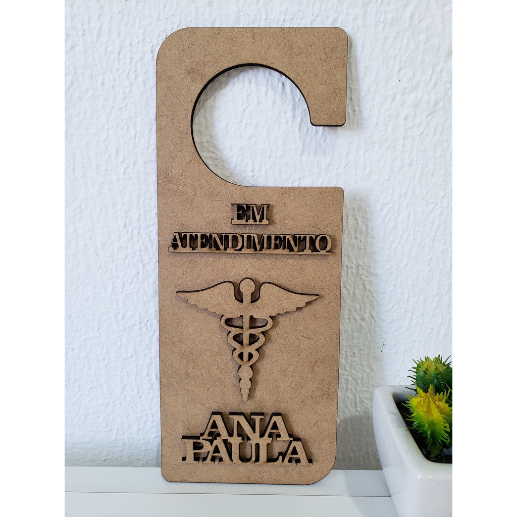 Placa Psicanalista Psicanalise Para Ma Aneta De Porta Trinco Nome