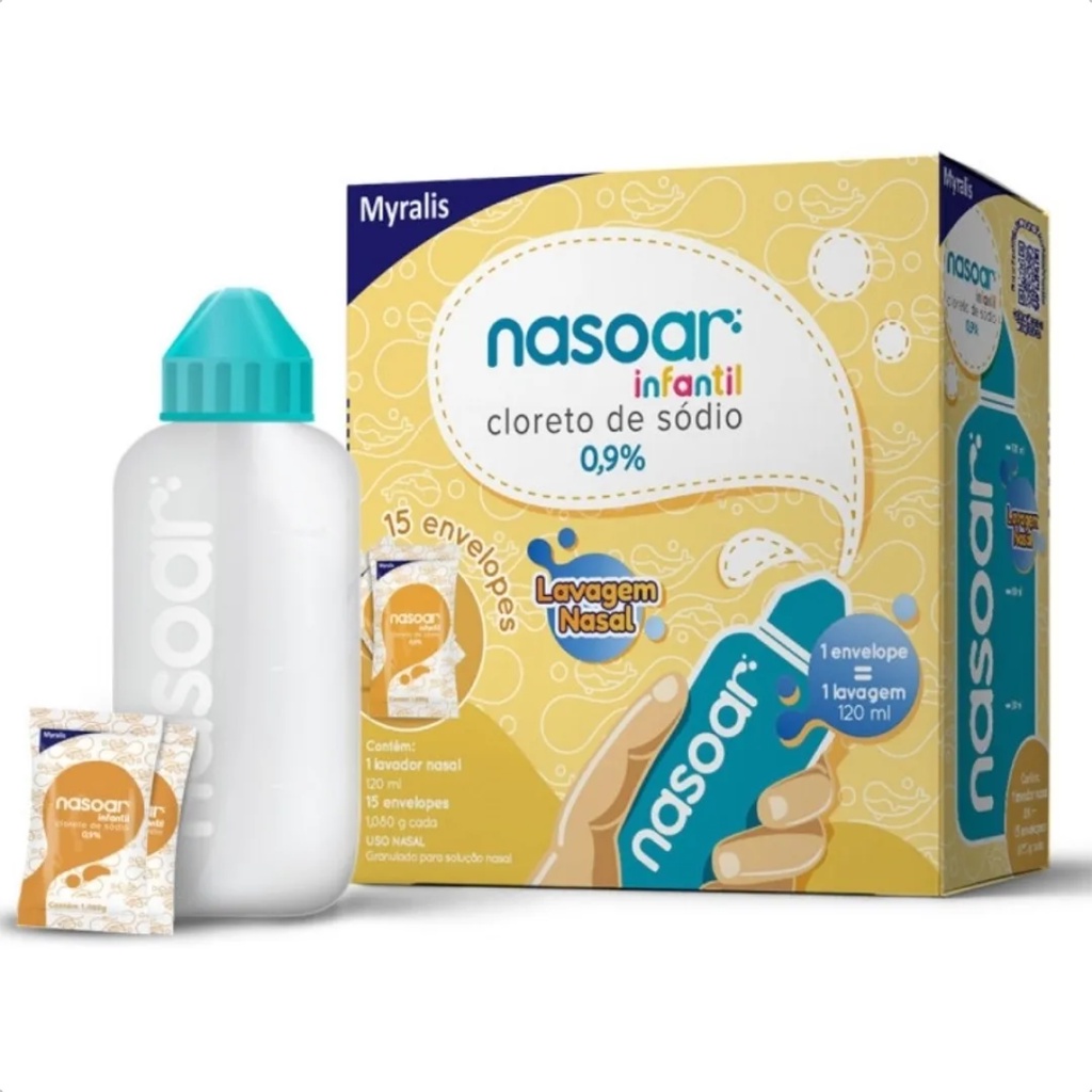 Nasoar Infantil Envelopes Frasco Descongestionante Nasal Shopee Brasil