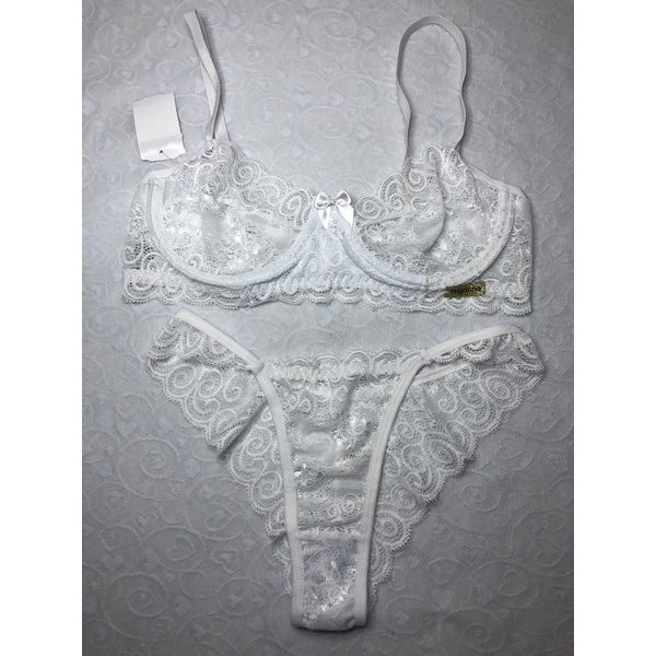 Conjunto De Lingerie Sem Bojo Aro Rendado Sensual Adulto