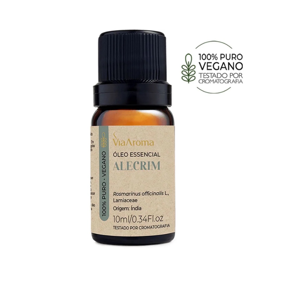 Oleo Essencial De Alecrim Rosmarinus Officinalis 10 Ml Via Aroma