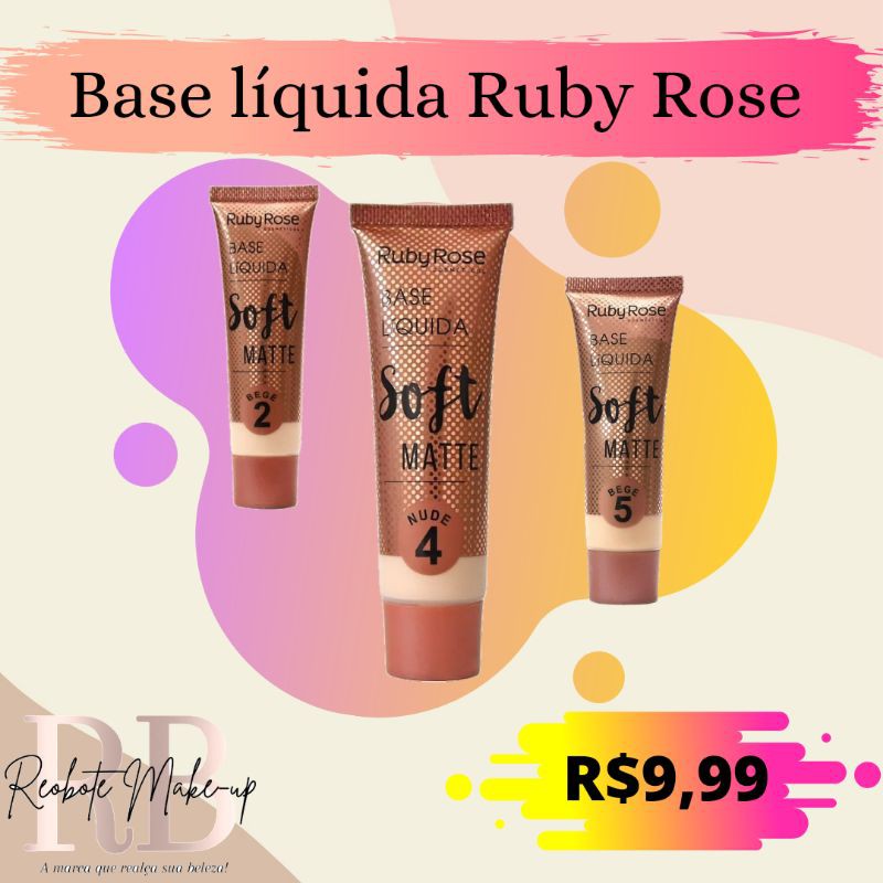 Base Líquida Soft Matte Ruby Rose Shopee Brasil