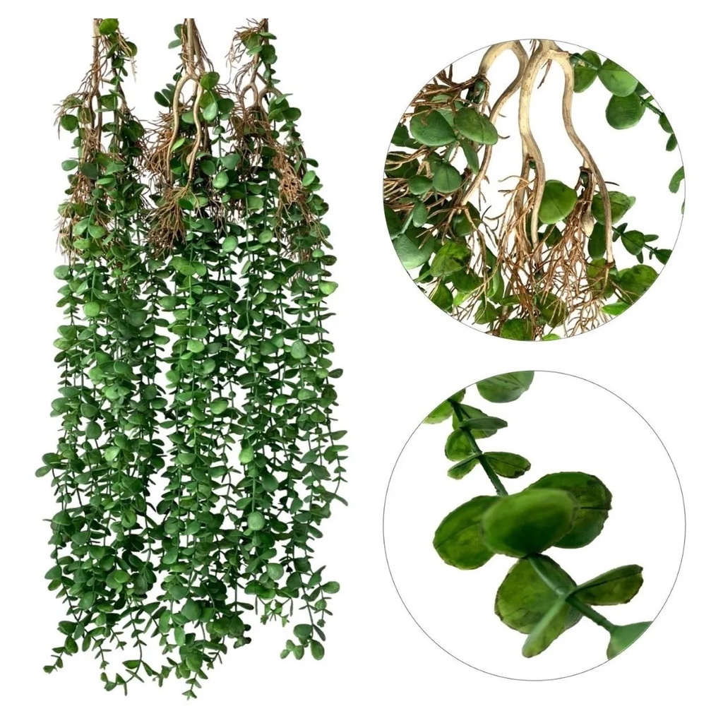 Planta Artificial Eucalipto Folhagem Pendente Shopee Brasil