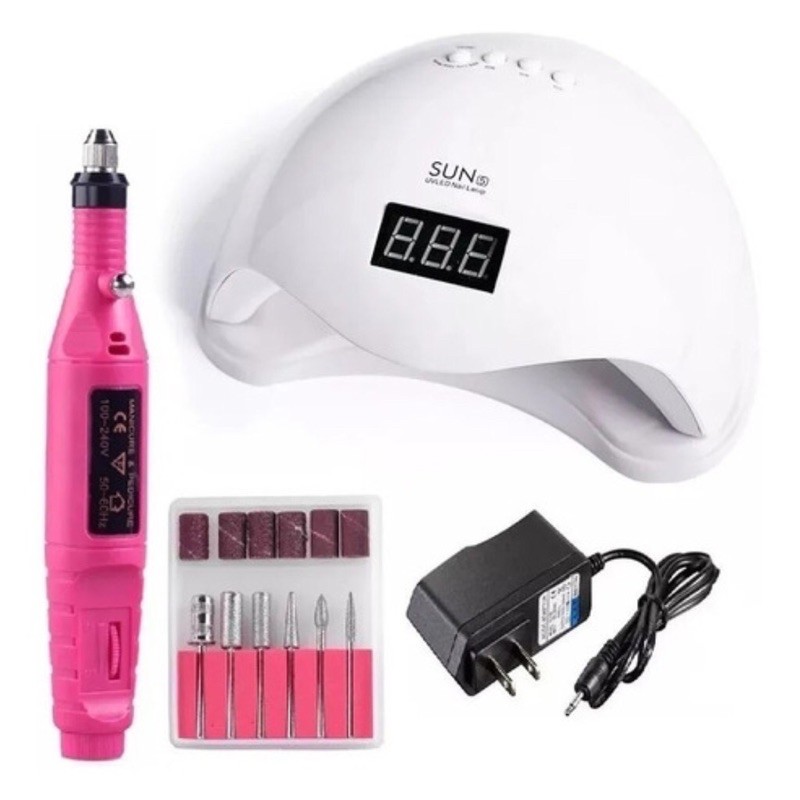 Kit Cabine Sun Led W Lixa El Trica Unha Gel Acrigel Manicure