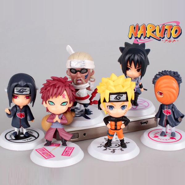 Naruto Sasuke Bonecas Action Figures Sakura Itachi Kakashi Gaara