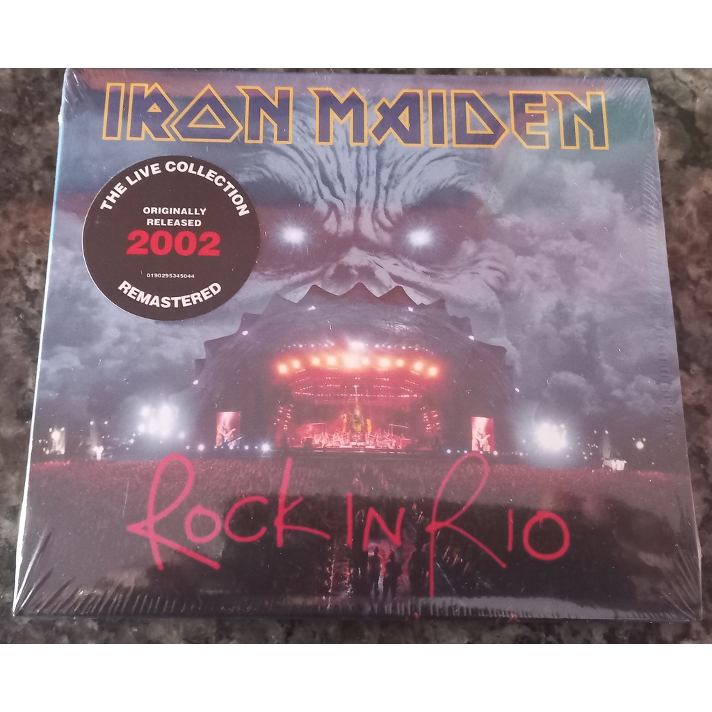 CD DUPLO IRON MAIDEN ROCK IN RIO REMASTER 2015 DIGIPACK LUXO