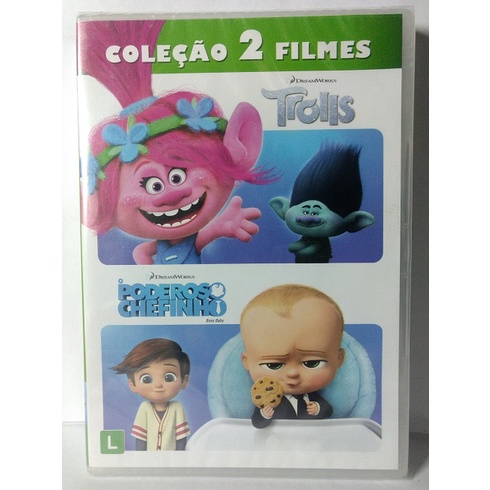 DVD Trolls O Poderoso Chefinho Novo Original Lacrado Shopee