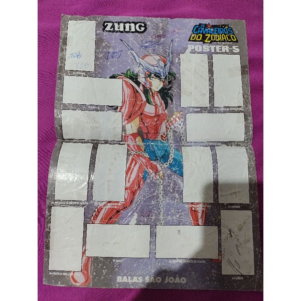 Poster Balas Zung Cavaleiros do Zodíaco Shun de Andromeda Shopee Brasil