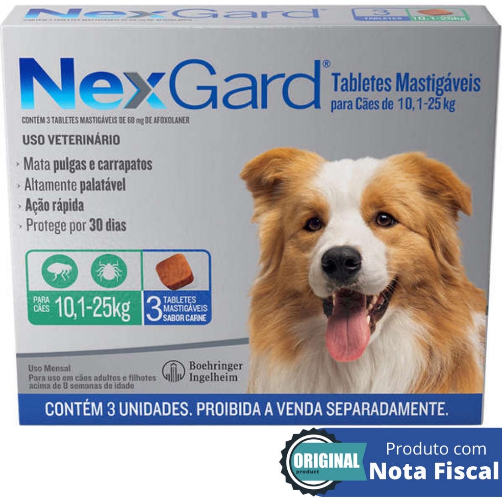 Nexgard Antipulgas E Carrapatos C Es A Kg Tabletes