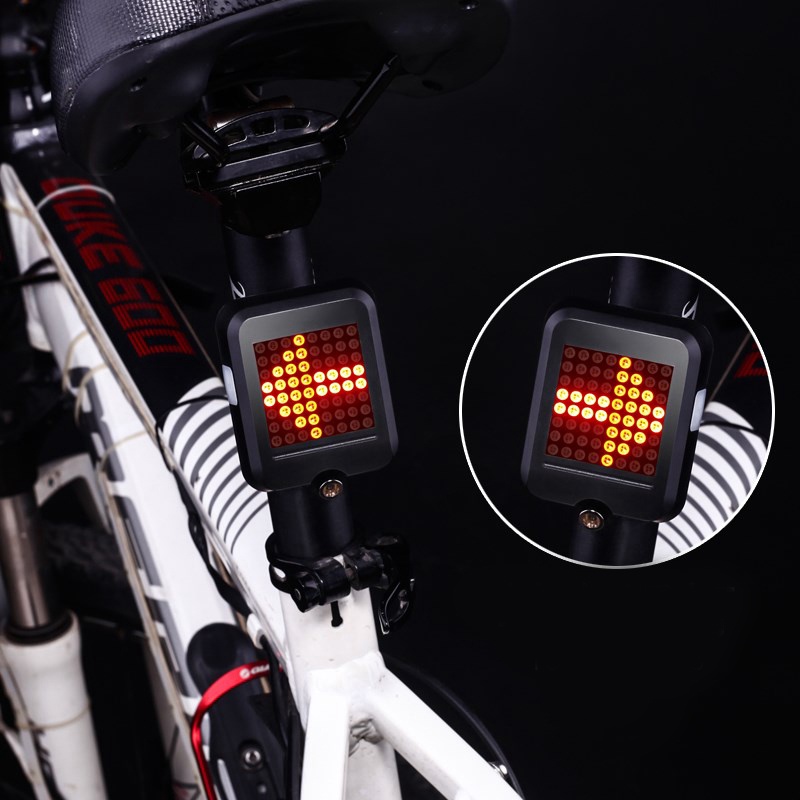 Luz Traseira De Bicicleta Recarregável USB 80 Lumens 64 Contas De LED