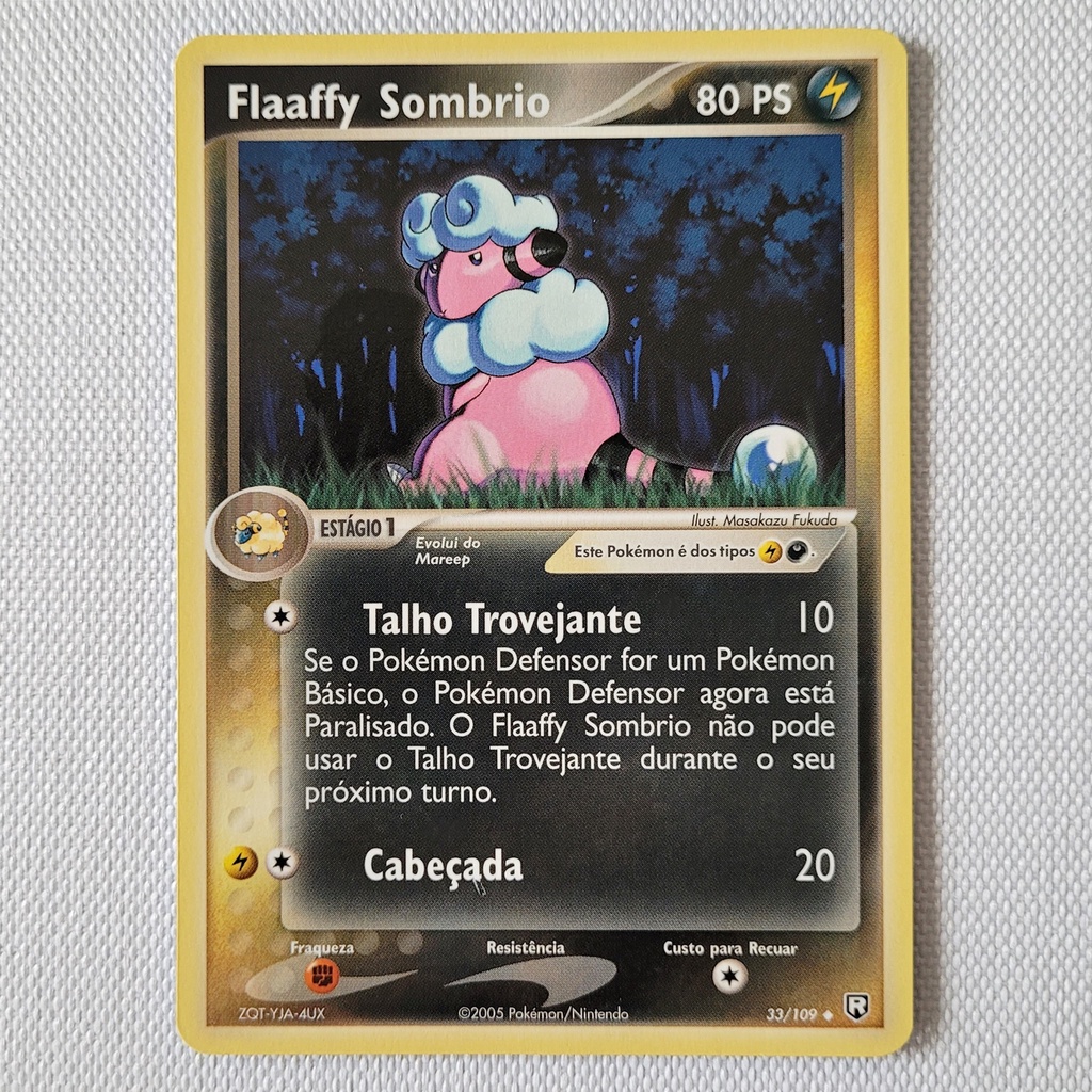 Carta Antiga Pokemon Dark Flaaffy 33 109 Uncommon Ex Team Rocket