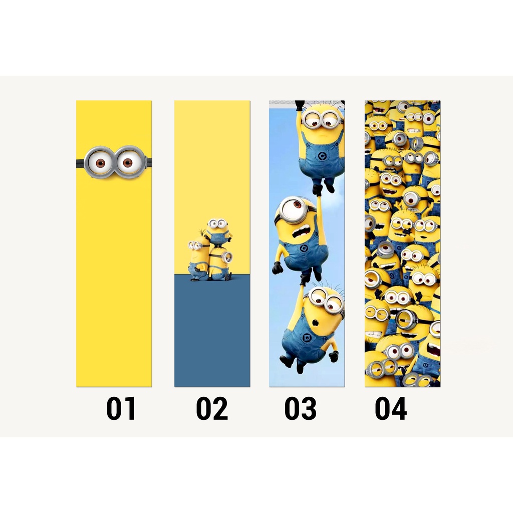 Marcador de Página MINIONS Plastificado ou sem tassel Shopee Brasil