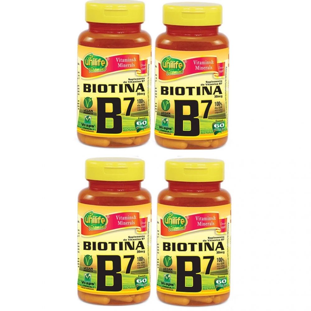 Kit C Vitaminas B Biotina Original Unilife Mg C C Ps Original