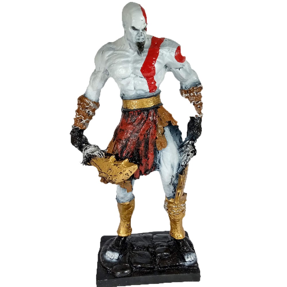 Boneco Resina Kratos God Of War Cm Geek Colecion Vel Shopee Brasil