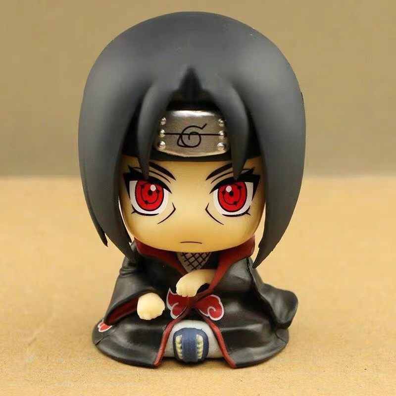 8cm Naruto Q Ver Anime Look Up Sentado Hatake Kakashi Uzumaki Sasuke