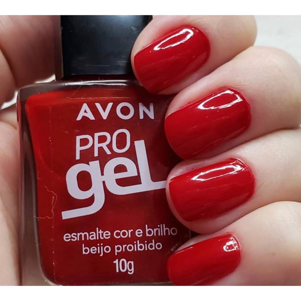 Esmalte Avon Cor E Brilho Pro Gel Beijo Proibido G Shopee Brasil