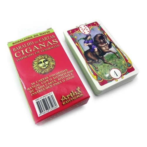 Baralho De Cartas Ciganas Lenormand Tarot Cigano 36 Cartas Shopee Brasil