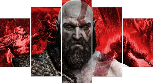 Quadro Mosaico Partes God Of War Kratos K Mdf Mm Shopee Brasil