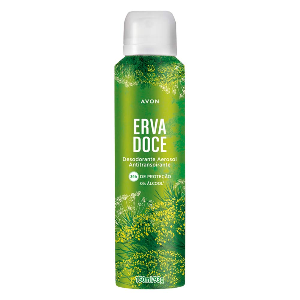 Desodorante Aerosol Antitranspirante Erva Doce Avon Shopee Brasil