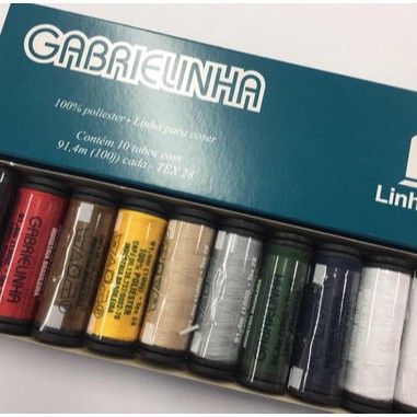 Linha Para Costura Gabrielinha Estojo 10Unidades Shopee Brasil