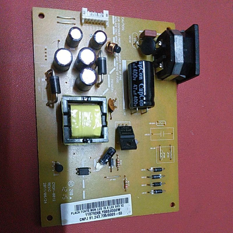 Placa Fonte Monitor Positivo Smile Cyop Shopee Brasil