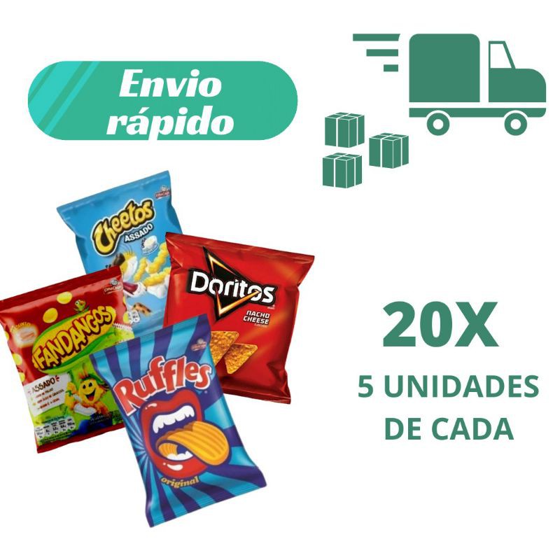 Kit Salgadinhos Unidades De Cada Doritos G Ruffles G