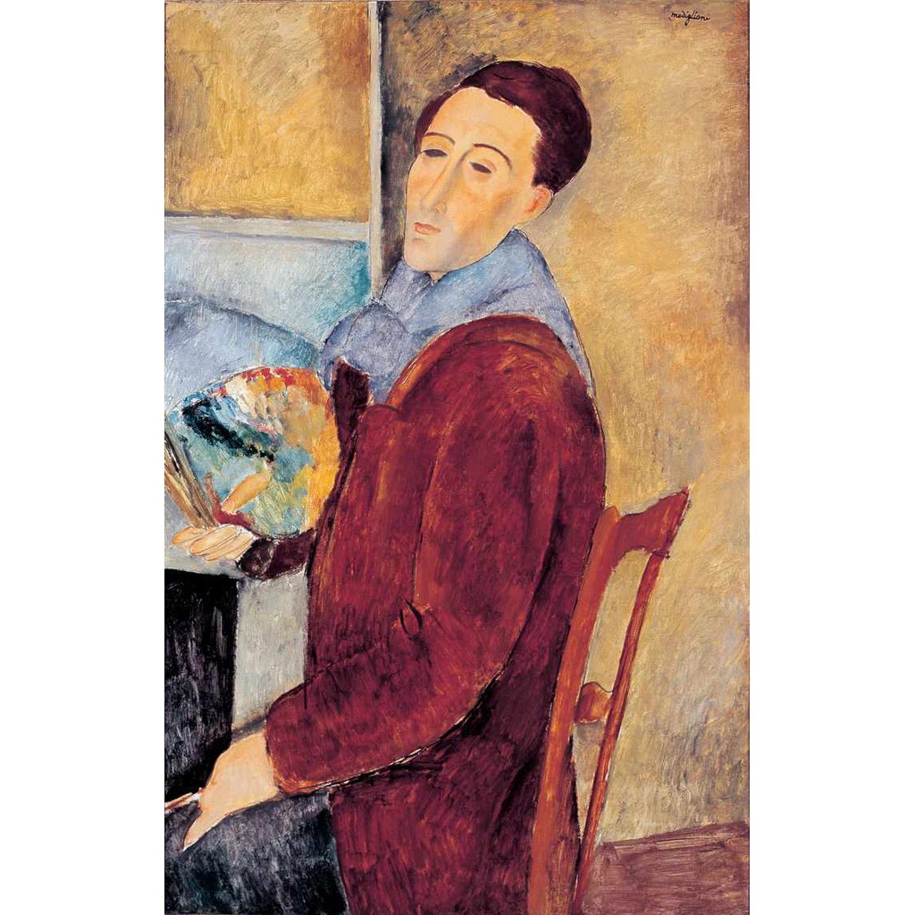 Autorretrato 1919 Amedeo Modigliani Tela Canvas Para Quadro