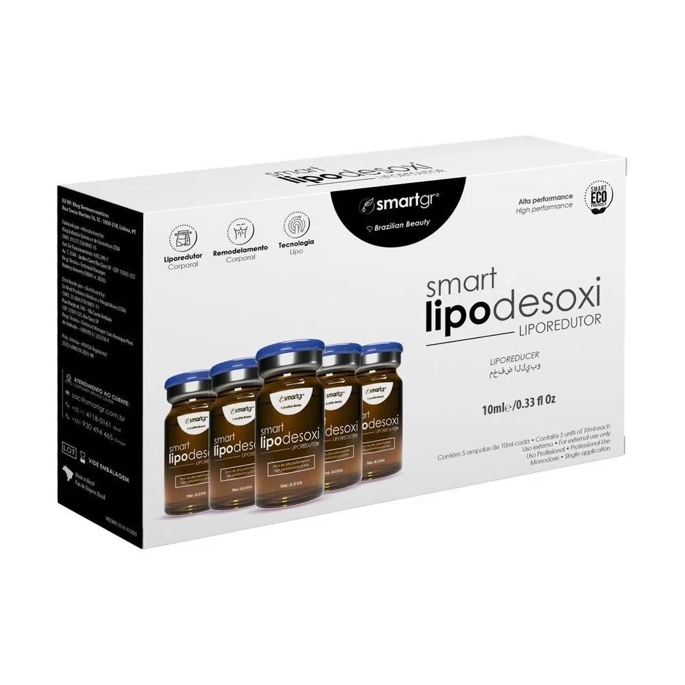 Smart Lipodesoxi Smart GR 5 Frascos 10ml Cada Shopee Brasil