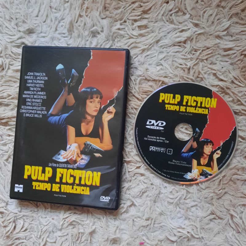 Dvd Pulp Fiction Tempo De Viol Ncia Quentin Tarantino Uma