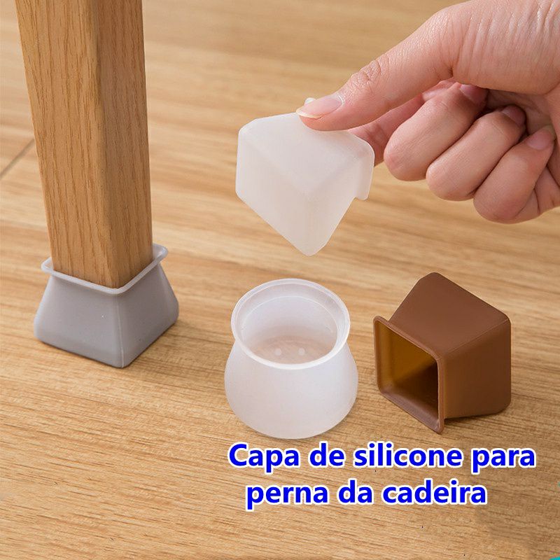 Silicone Tampa Do Pé Da Cadeira e Mesa 6272 6273 Shopee Brasil