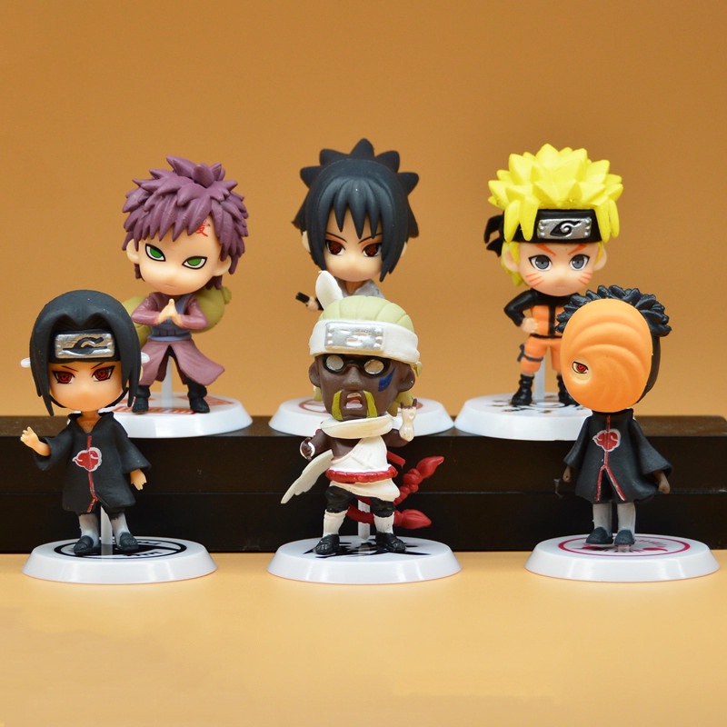 Pe As Kit Naruto Sasuke Bonecas Action Figures Sakura Itachi