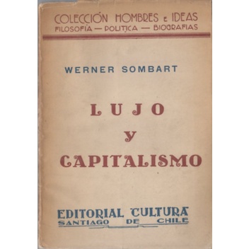 Lujo Y Capitalismo Autor Werner Sombart Shopee Brasil