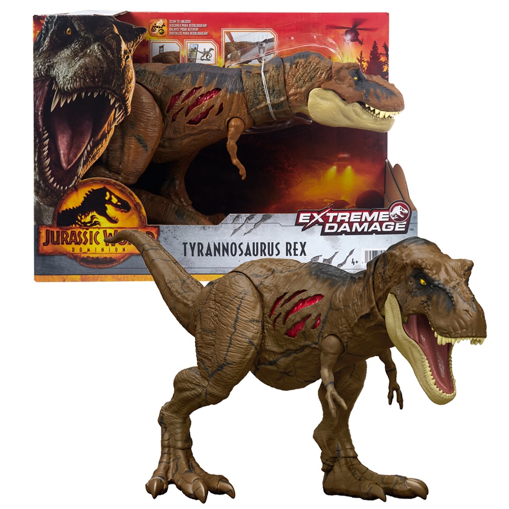 Jurassic World Dano Extremo Tiranossauro Rex Mattel Hgc Shopee Brasil