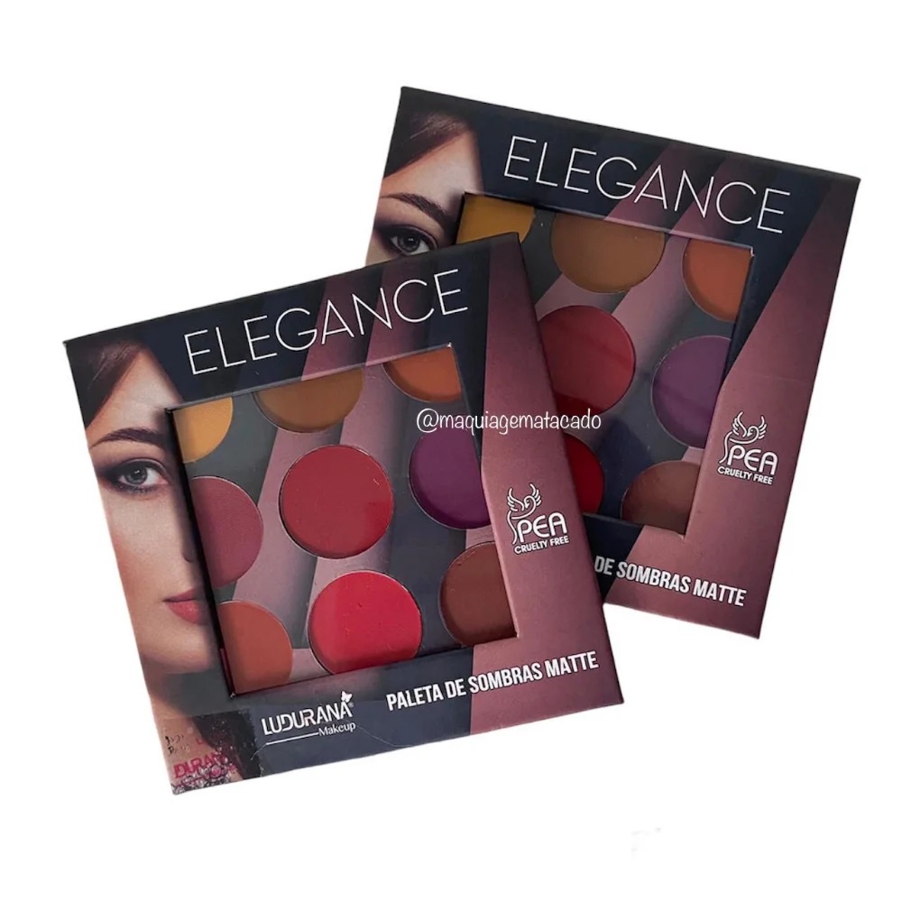 Paleta De Sombras Matte Elegance Ludurana Shopee Brasil