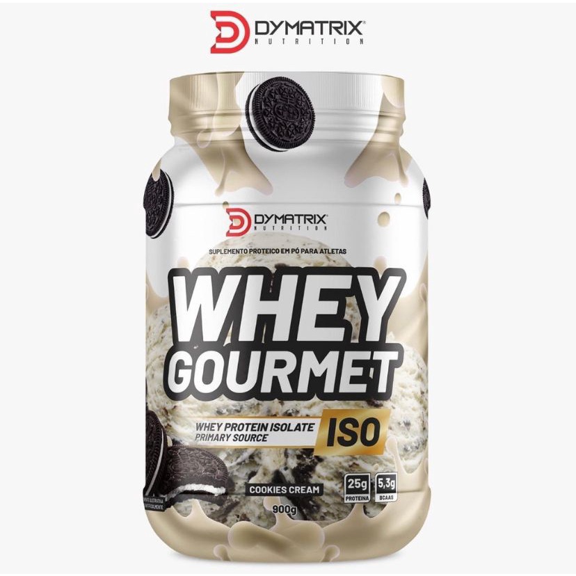 Kit 2 Whey Proteico Isolado Gourmet ISO Dymatrix 900g Shopee Brasil