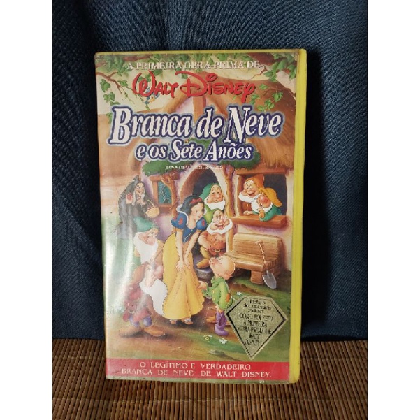 Branca De Neve E Os Sete An Es Walt Disney Vhs Shopee Brasil