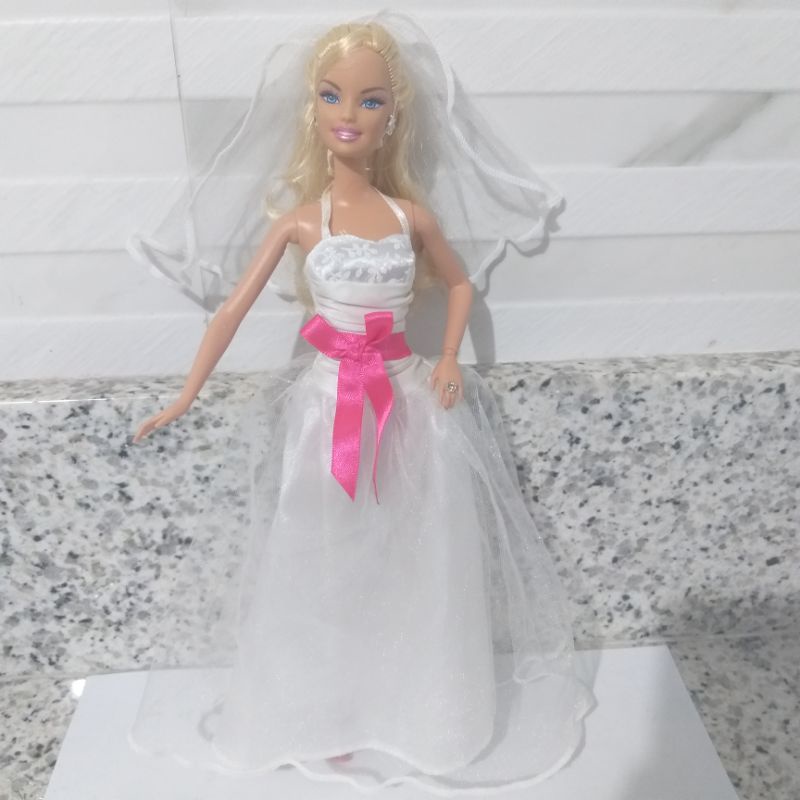 Boneca Barbie Noiva Antiga Shopee Brasil