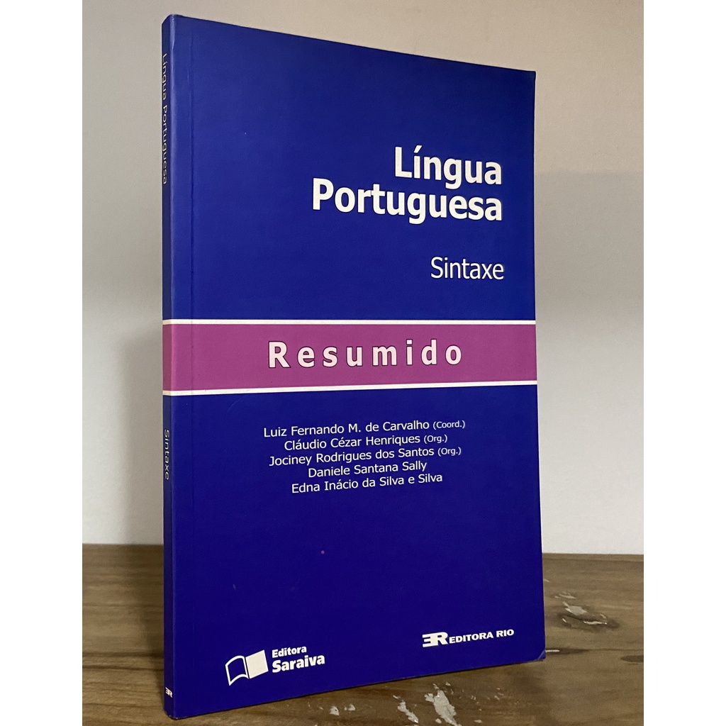 Livro L Ngua Portuguesa Sintaxe Resumido Autor Luiz Fernando