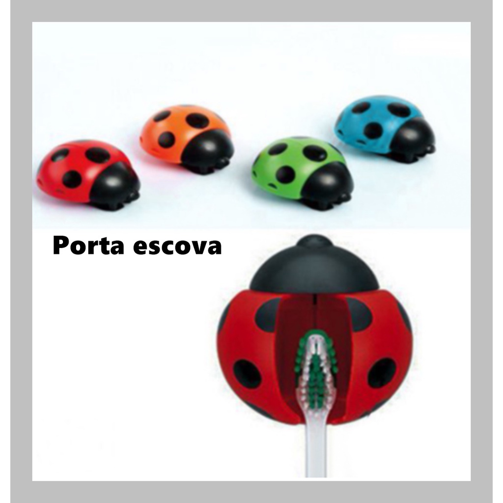 Suporte Porta Escova De Dentes Joaninha Shopee Brasil