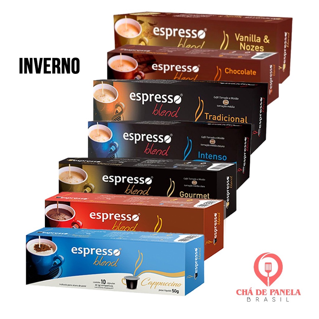 Kit Inverno C Psulas De Caf Compat Vel Maq Nespresso E Blend