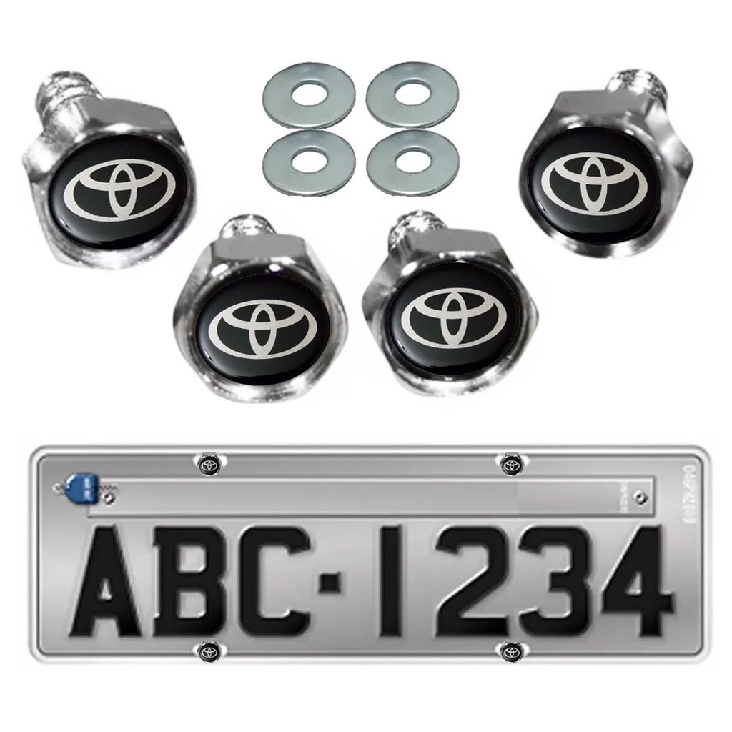 Kit Parafusos De Placa Emblema Toyota Corolla Etios Rav Emblema