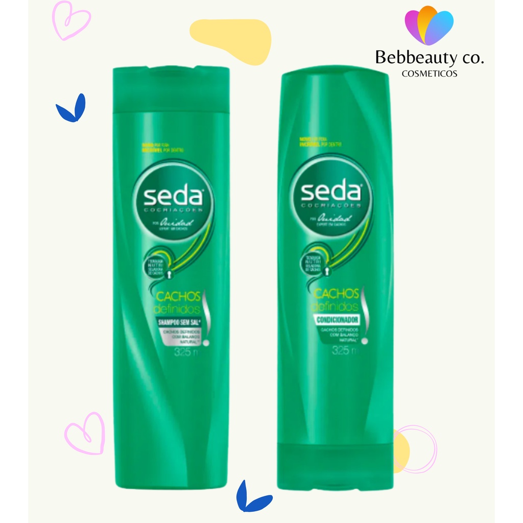 Kit Shampoo Condicionador Seda Cachos Definidos Ml Shopee Brasil