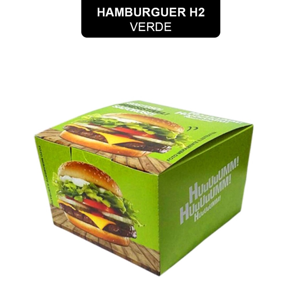 Caixa Embalagem Para Hamburguer H Un Shopee Brasil