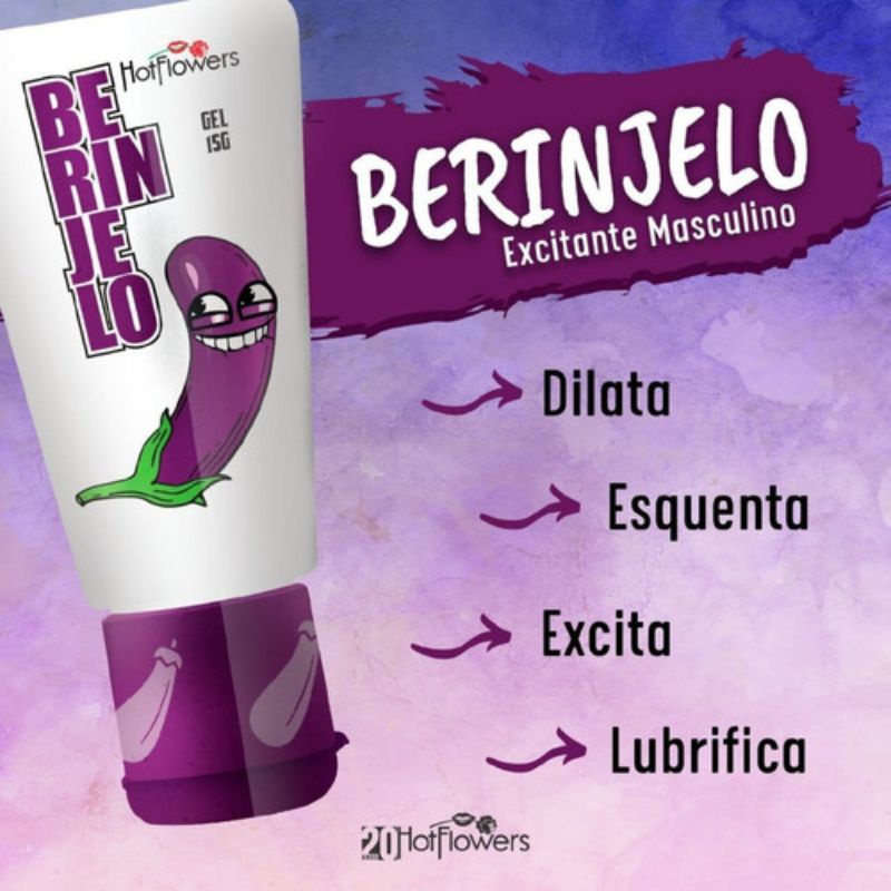 Gel Excitante Masculino Berinjelo 15 G Hot Flowers Shopee Brasil