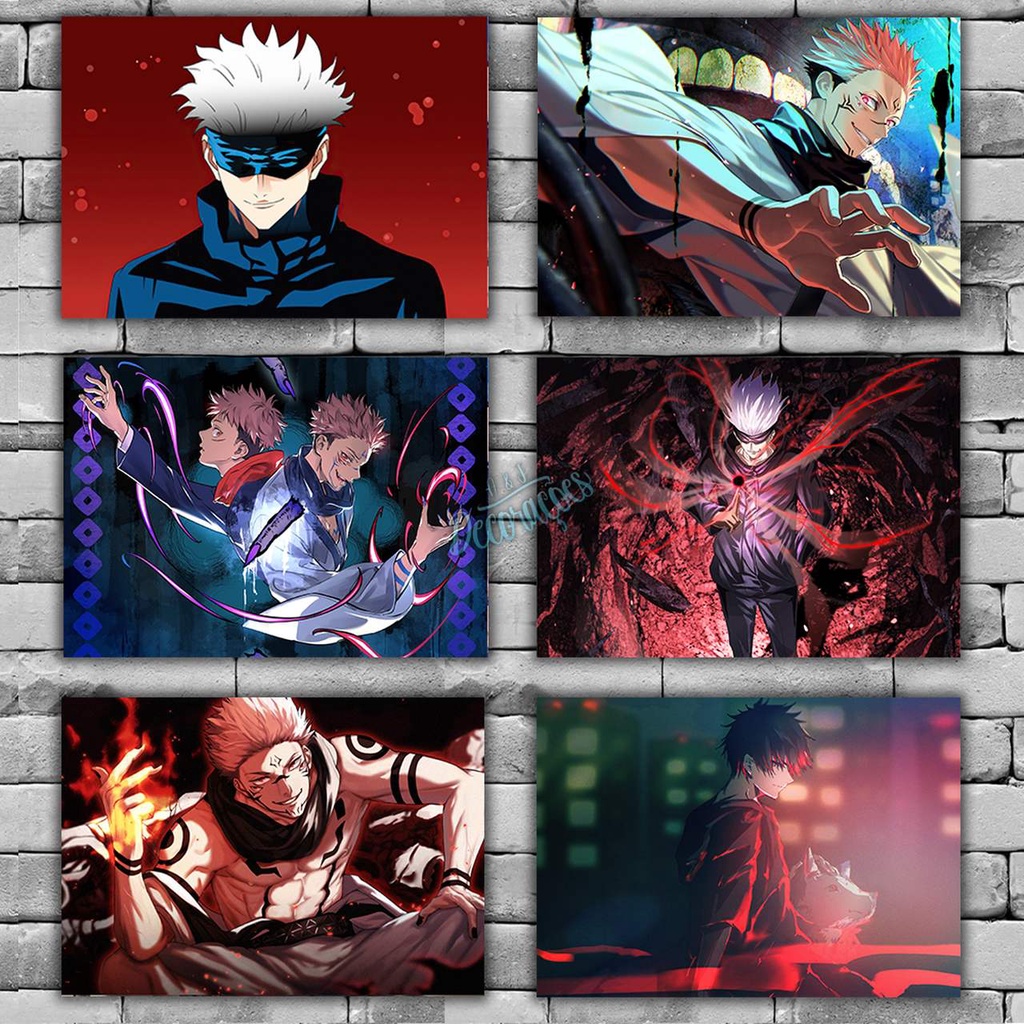 Placas Decorativas Quadros Jujutsu Kaisen A Animes Shopee Brasil