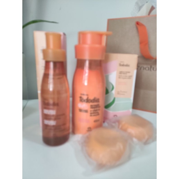 Presente Natura Tododia Manga rosa e água de côco body splash Shopee