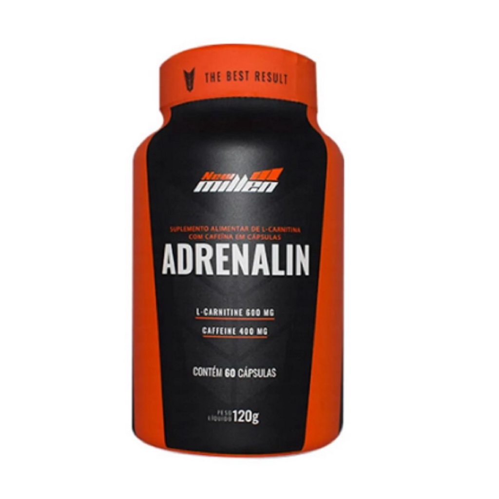 Adrenalin Caps New Millen L Carnitina Cafe Na Shopee Brasil