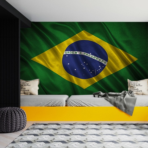 Adesivo Decorativo Bandeira Do Brasil Shopee Brasil